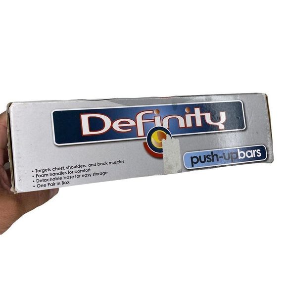 Push Up Stand Bars Raised Support Definity NEW Slip Resistant Chrome Foam Handle - Picture 6 of 7